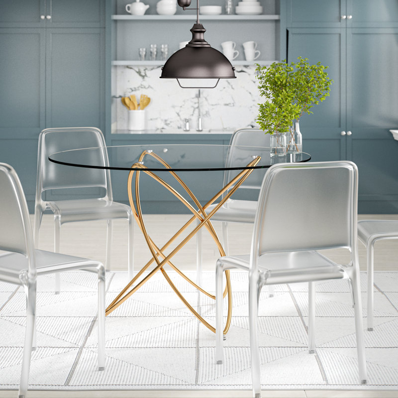 KARE Design Molekular 120Cm Trestle Dining Table Reviews Wayfair co uk